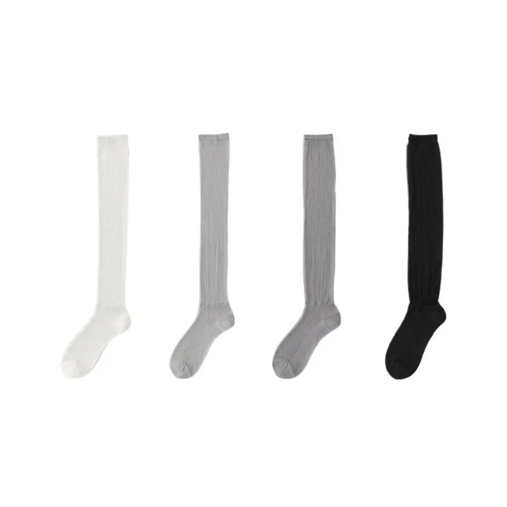 ロリータ JK カーフメッシュソックス 無地 バンチングソックス ミッドチューブストッキング 和風 通気性 カーフロングソックス レディース ガールズ