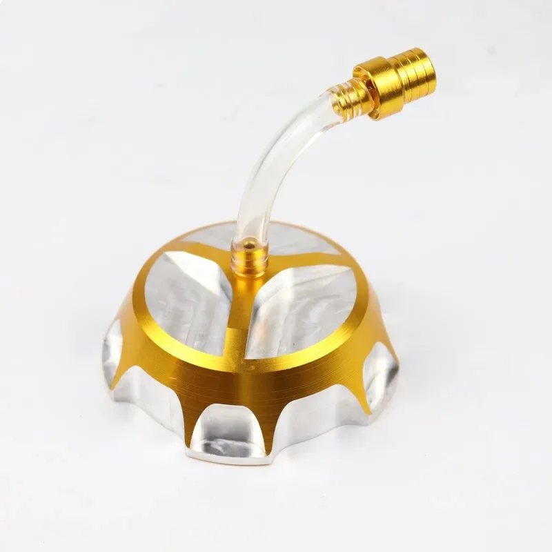 48.5mm CNC Fuel Tank Oil Kettle Cap With Breather Hose Tube For Off-Road Motorcycle Refitting Competition KLX BBR TTR CRF