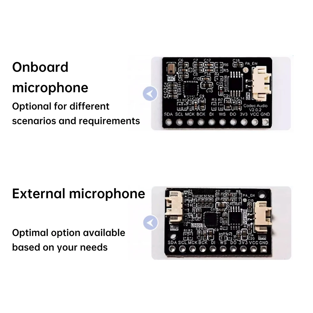 ES8311+NS4150B Audio Module Digital Amplifier with Built-in Mic Compact Design Compatible ESP32-C3/S3 Development Boards