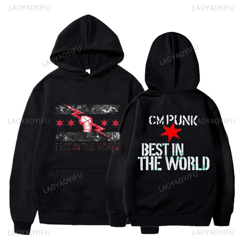 

Classic Casual Nostalgia Cm Punk American Professional Wrestler Fashion Pullover Hoodies New Arrival Streetwear