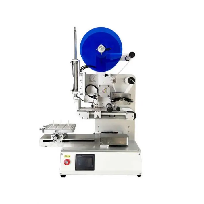 High Precision Semi Automatic Top Labeling Machine Core Motor Driven for Circuit Boards Wooden Molding Boxes