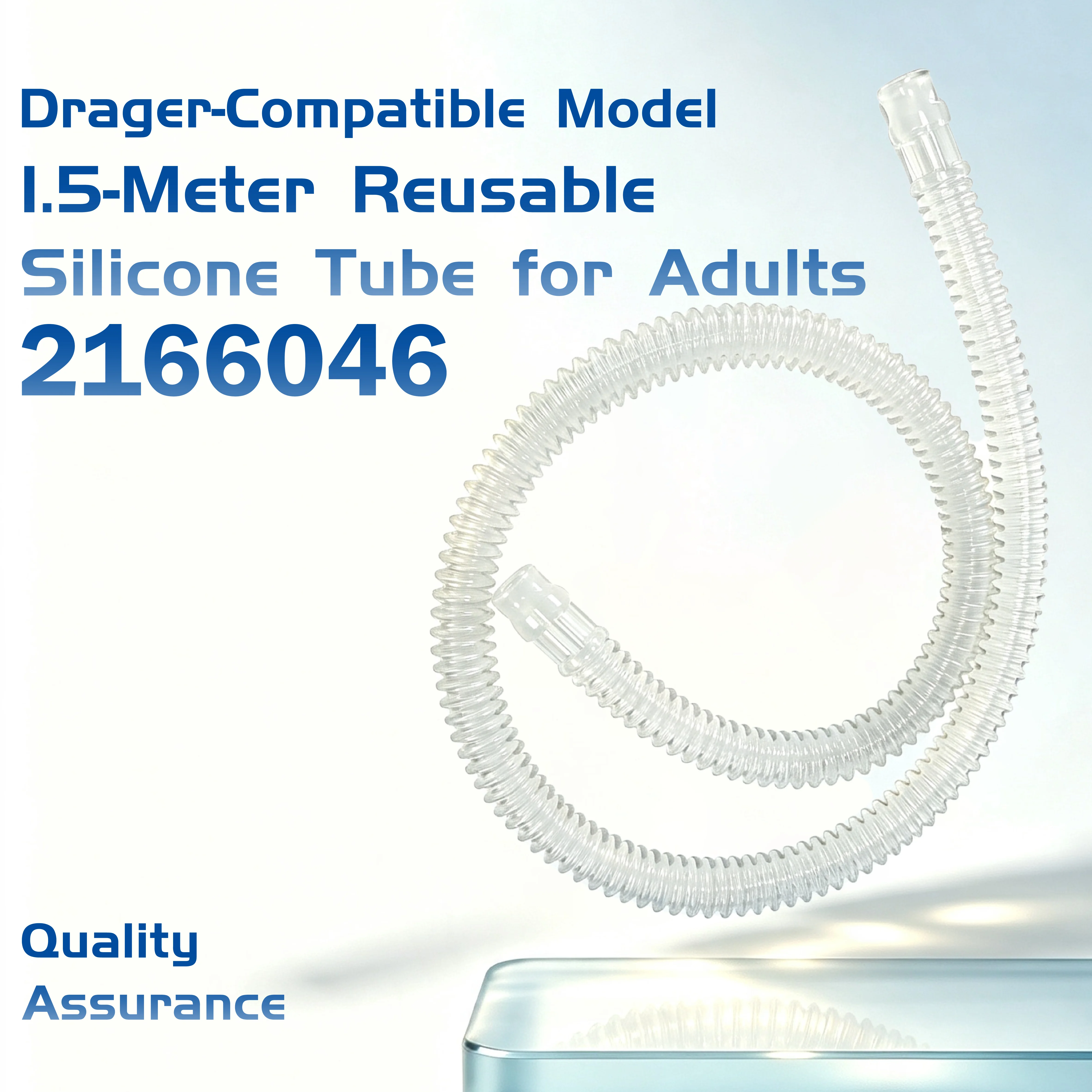 Compatible Drager Ventilator oxylog1000 2000 3000 Tube Accessories silicone pipe Conduit 2166046 breathing circuit