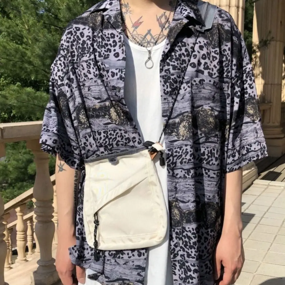 

Высококачественная быстросохнущая нейлоновая сумка на плечо с подвеской в стиле Харадзюку, мужская сумка через плечо, повседневная сумка на молнии, пакет для мобильного телефона на каждый день