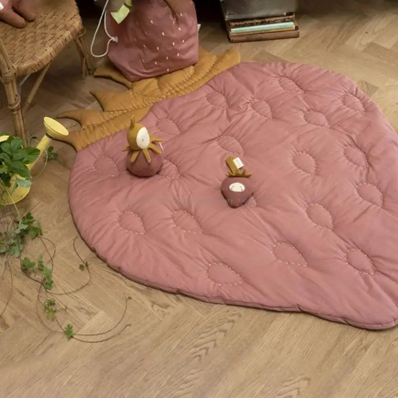 سجادة أرضية قطنية للأطفال للزحف للعب سجادة ديكور لغرفة الأطفال