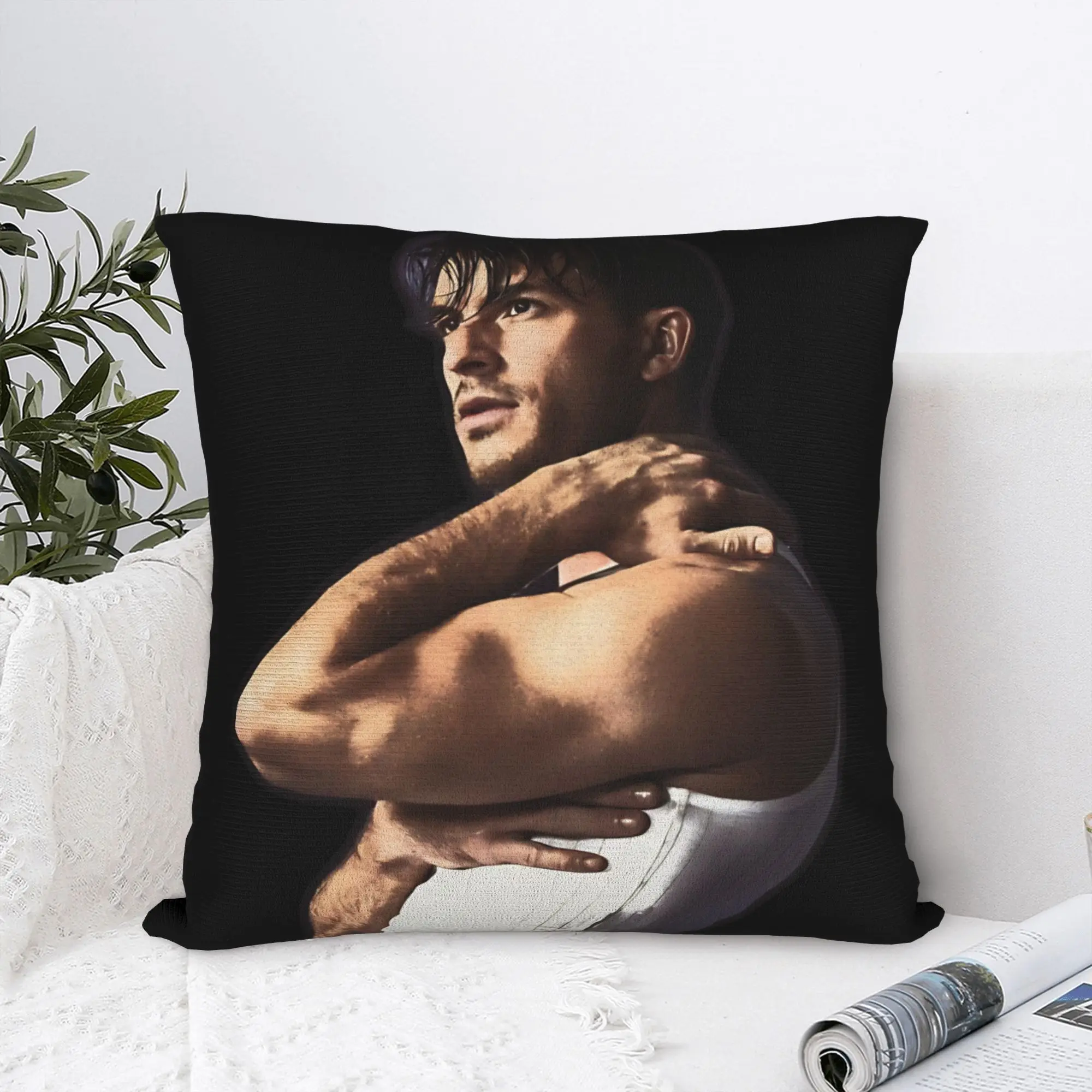 Cool Jonathan Bailey Square Pillow Cases  Cushion Covers Vintage Zipper Decorative Throw Pillow Case Cover for Car 18