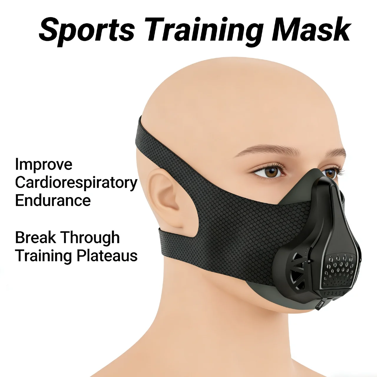 AliExpress NONE Sports Mask Adjustable Running Training Mask Elevation Simulation Mask For Cardio Fitness Endurance Workout