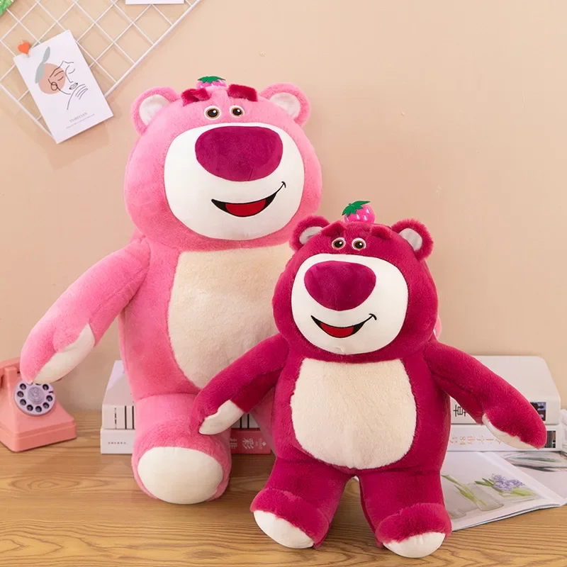 85CM Disney Lotso Bear Plush Toys Festival Holiday Gift Homdecor Sofa Plush PillowStuffed Dolls Birthday Gift For Kids