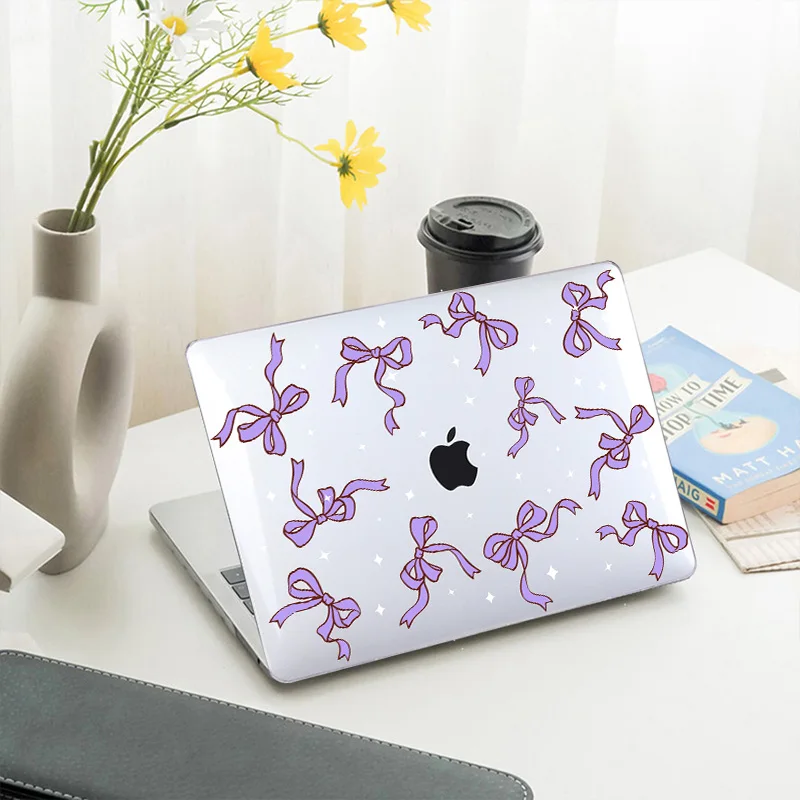 Imagem -05 - Lovely Bows Ribbon Printing Case Adequado para Macbook Air m2 m3 136 15.3 Polegada A2681 A2941 A3113 A3114 2023 Pro 13 14 A2338 A2992 A2442