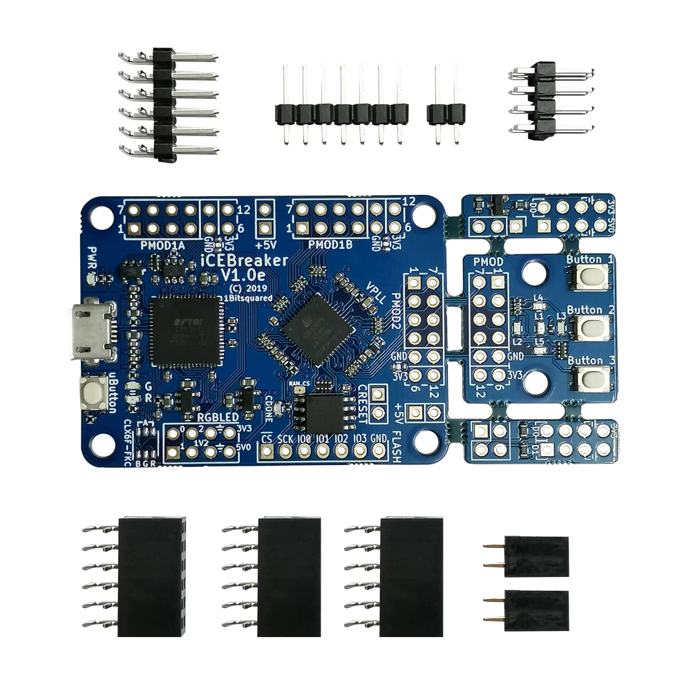 iCEBreaker V1.0e FPGA  Digital development board graphical programming easily run RISC-V