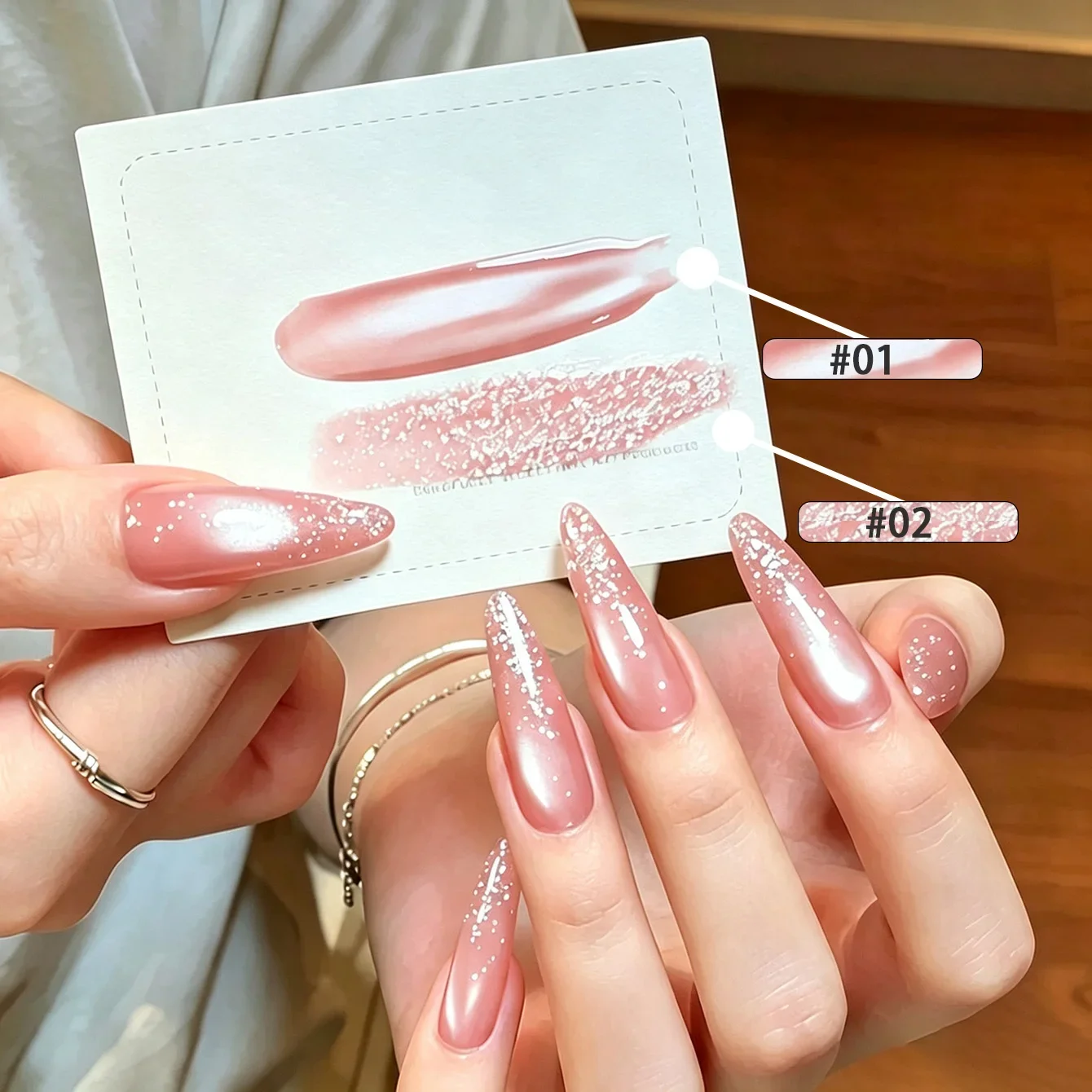 2026 Autumn/Winter New Arrival Nude Pink Water Red Cat Eye Gel – Delicate Brightening, High-End Versatile Glitter Nail Polish
