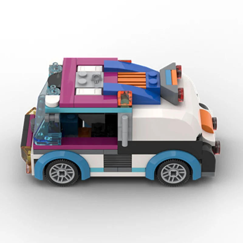 Speed Racing Car Model MOC Building Bricks Classic Safety Vehicle Modular Technology Children Holiday Gifts Assemble Toys Suit