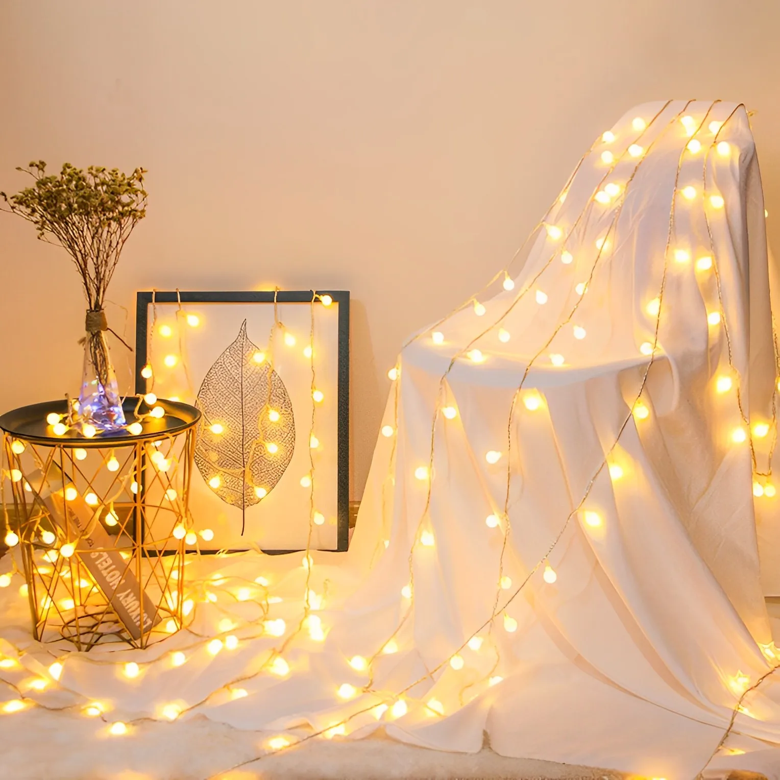 USB String Lights para festa interior e exterior, 100 LED String Lights, Eco-Friendly, Eco-Friendly, bateria, fada, casamento, Natal