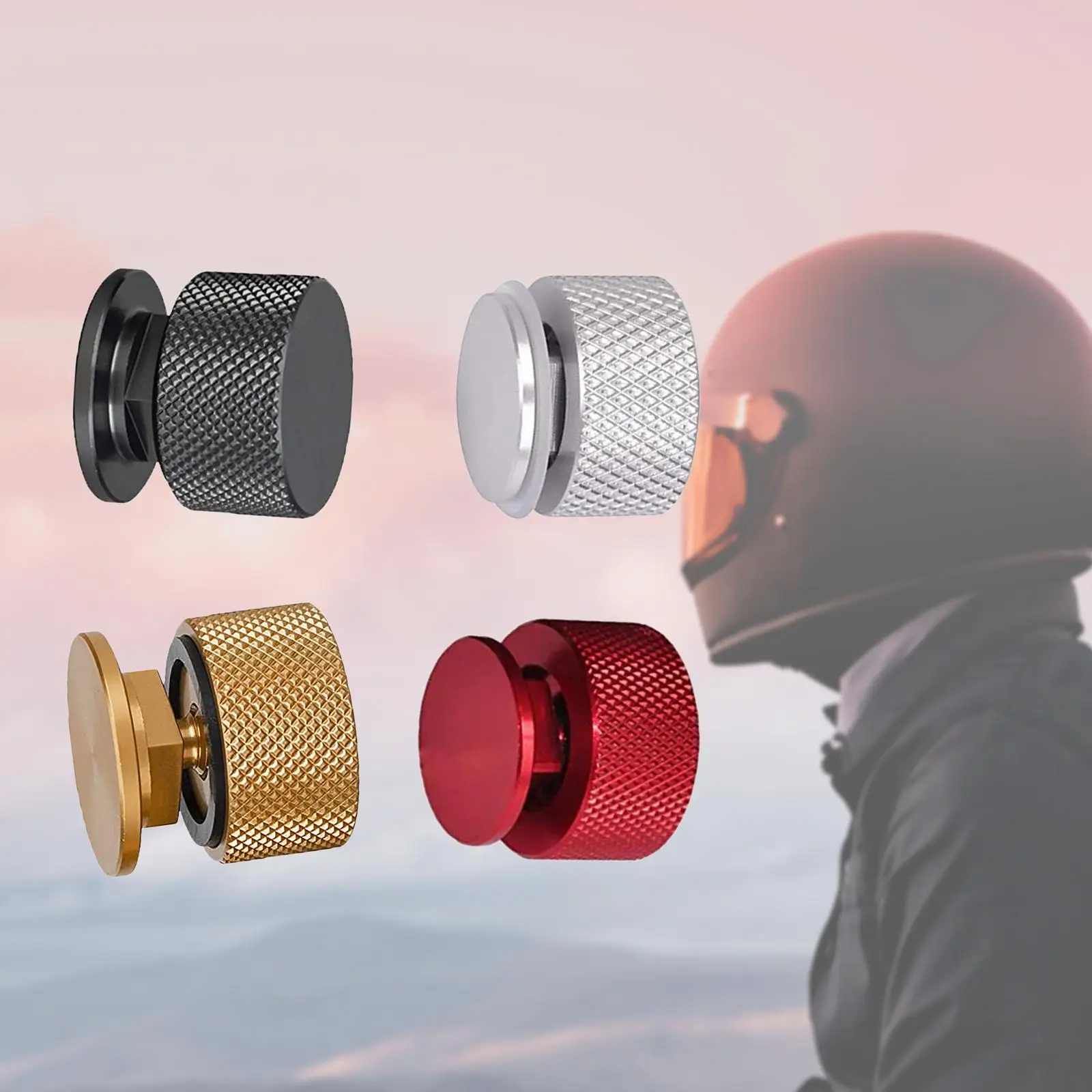 ヘルメットネジ頑丈な交換部品アクセサリーヘッドギア溶接フードファスナーアルミ合金バイクモトクロス用