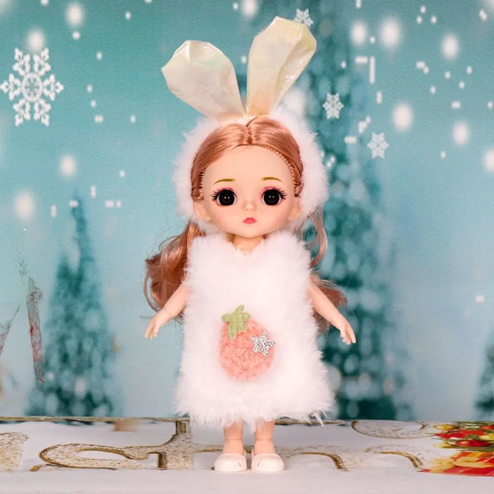 

Cute Big Eyes 16cm BJD Doll 1/12 Scale Movable Movable BJD Doll Sweet 13 Joints Cute Face BJD Doll Girl Toy