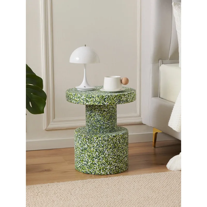 Creative Art Corner Side Table Retro Small Stool Living Room Designer Minimalist Entryway Bench Modern Accent End Table Decor