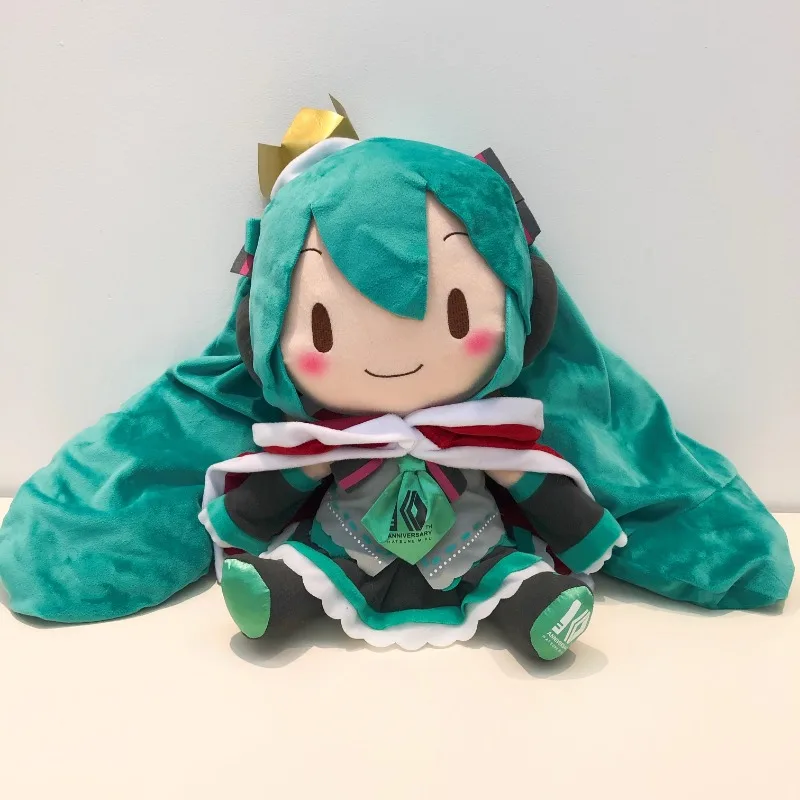 Genuine Goods in Stock SEGA Hatsune Miku 40CM Tenth Anniversary Limited Edition Super Cute Cartoon Anime Figure Plush Toys