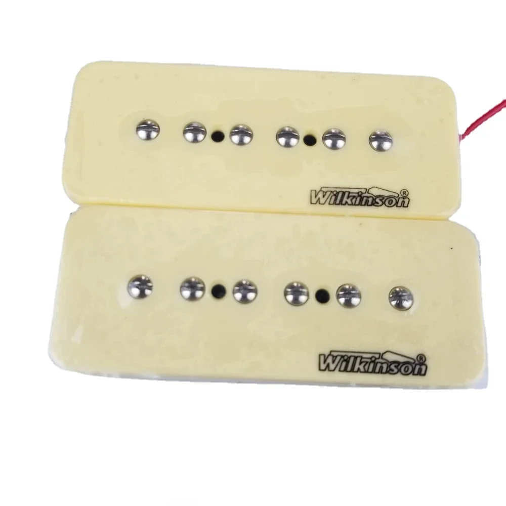 

Wilkinson New 1Set 2 Pcs Cream P90 Soap bar Single Coil Neck and Bridge Electric Guitar Humbucker Pickups