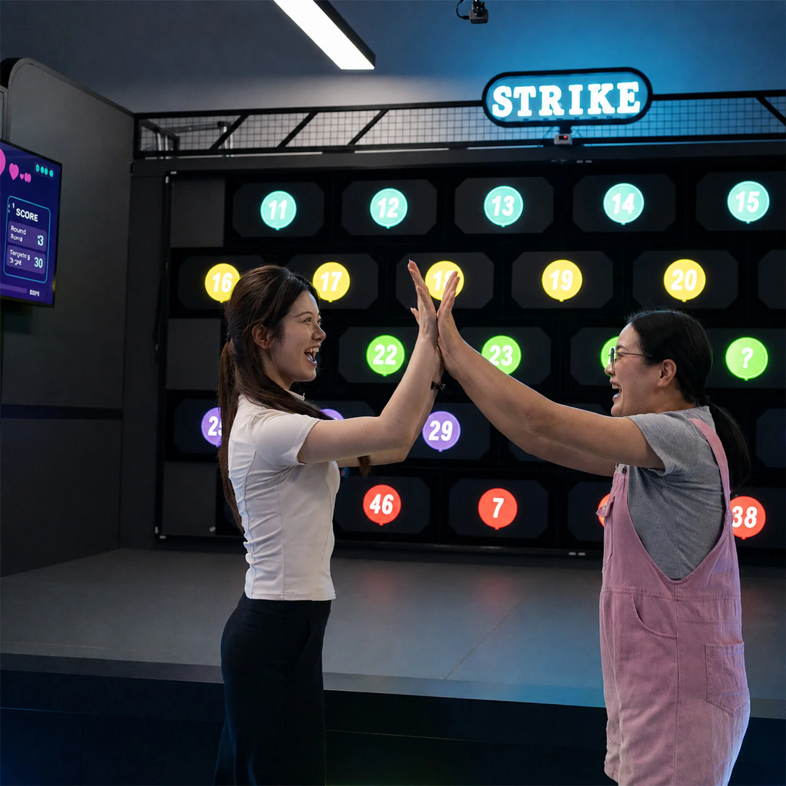 Pixfi Games LED Interactive Screen Game, Indoor Sports Goal Strike & Throw Game, Active Strike and Interactive Wall Games