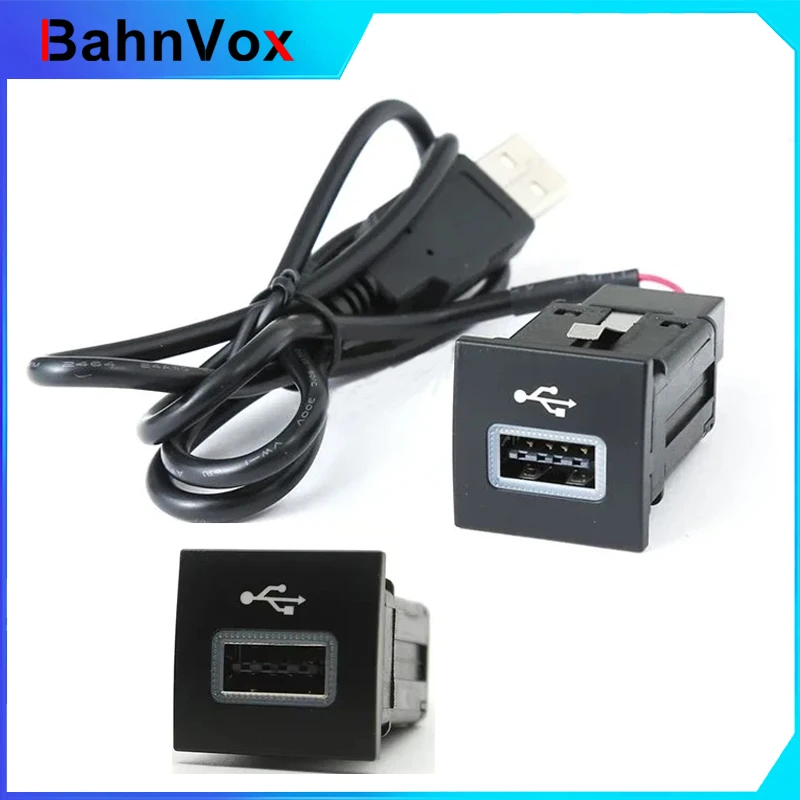 For VW Golf 6 Jetta MK5 EOS Scirocco Touran Car Quick Charger Audio Radio U-disk Flash QC3.0 USB Input Adapter Socket