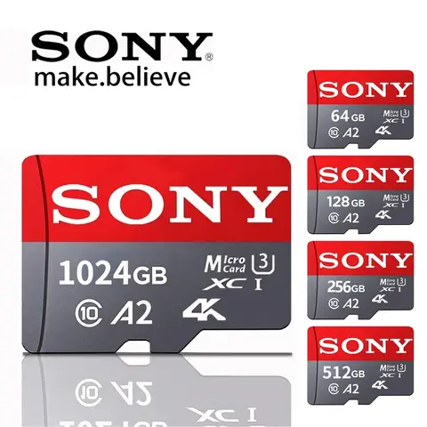 소니 마이크로 SD 카드 1 테라바이트 메모리 카드 128GB 256GB 고속 Cartao De Memoria 플래시 메모리 TF 카드 C10 For XiaoMi Sandisk