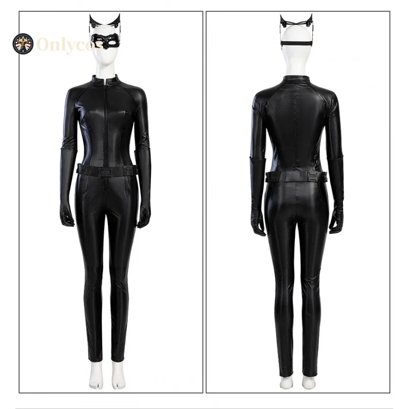 Selina Kyle Cosplay The Knight Costume Party Fashion Jumpsuit Bodysuit Sexy Uniform Halloween Role Play Clothing Onlycos