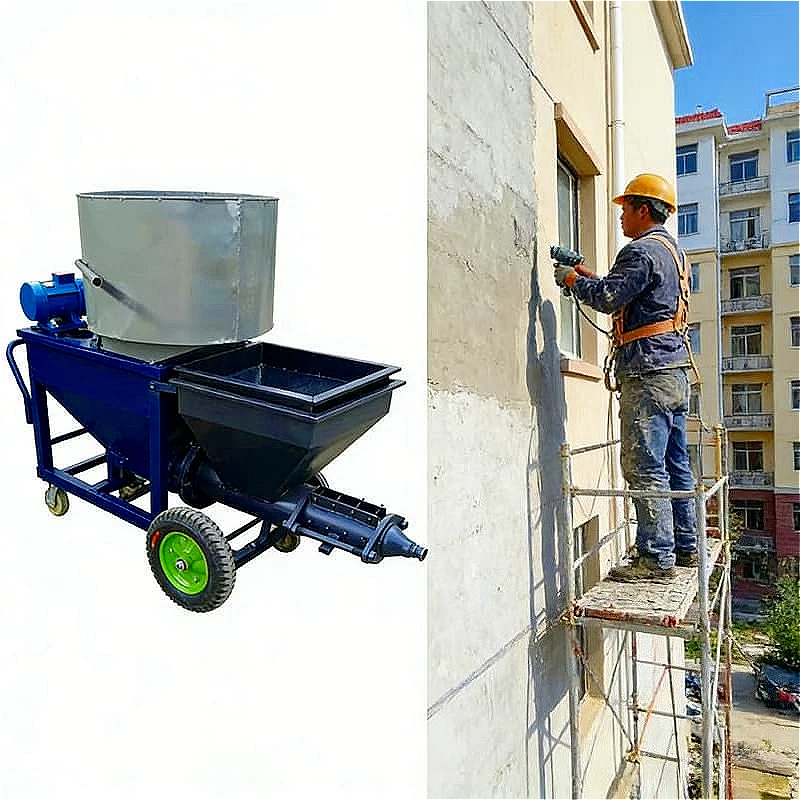 Efficient Professional Electric Mortar Cement Plaster Machine Spray Pump for Wall Rendering Renovation Work Customized Hot Sale