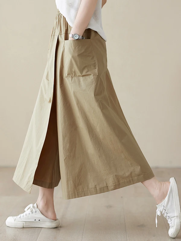 

High Waist A-Line Skirt Cotton Linen Dstring Women's Midi Skirt Spring Summer New Sle Artistic Workwear Sle Skirt
