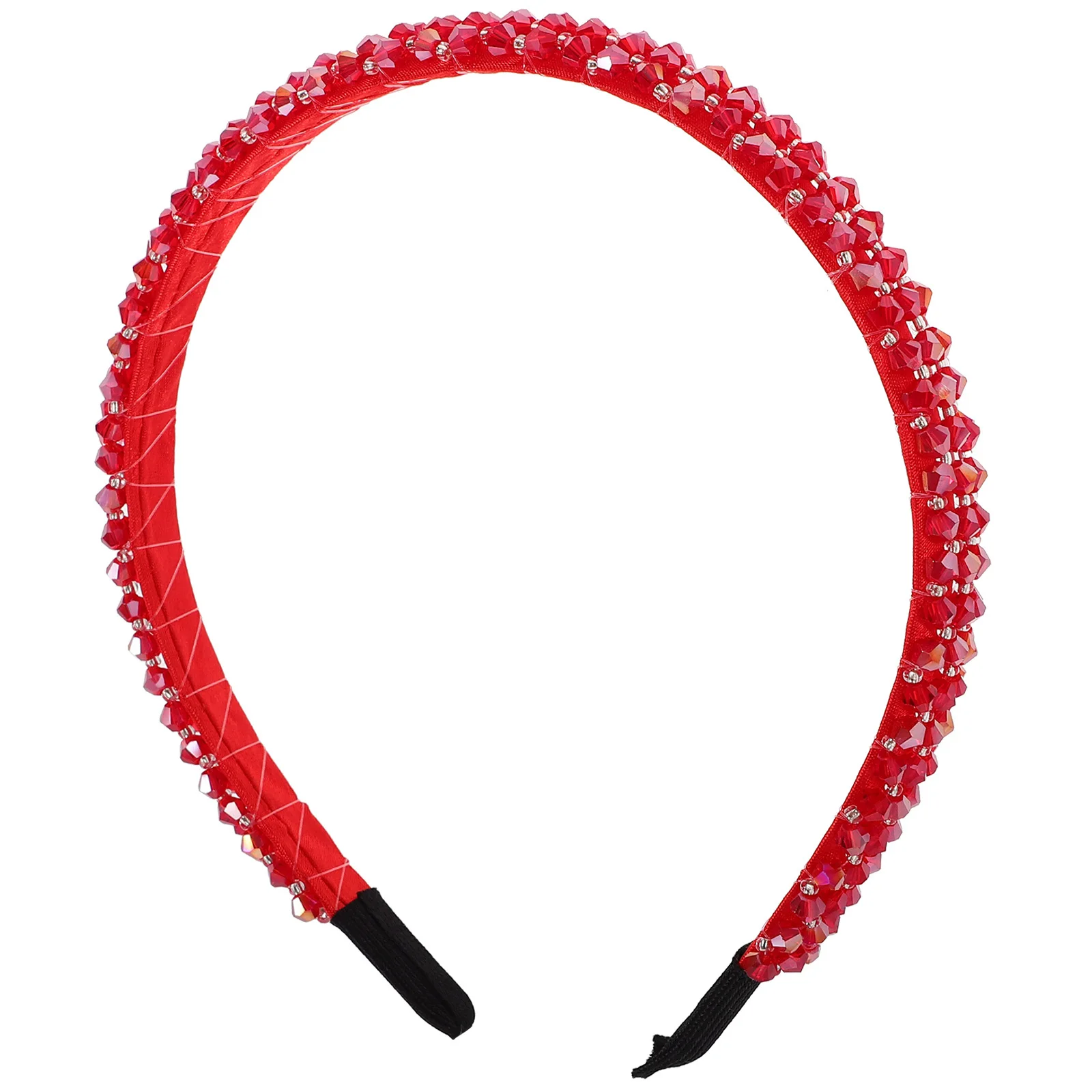 

Женская повязка на голову с красными кристаллами, свадебные аксессуары для выпускного вечера, элегантная повязка на голову, красная повязка для волос, повязки на голову с кристаллами