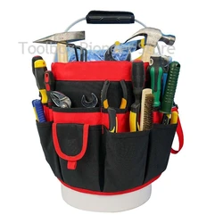 Popular Garden Kit Oxford Cloth Bucket Kit Bucket Kit Electrician Tools Bag Waist Pouch Belt Storage Holder Tool Bag Wheeled