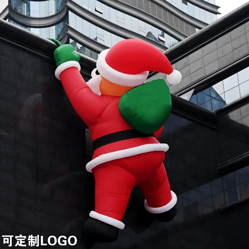 The inflatable Christmas model is made of high quality Oxford cloth for excellent durability and tear resistance