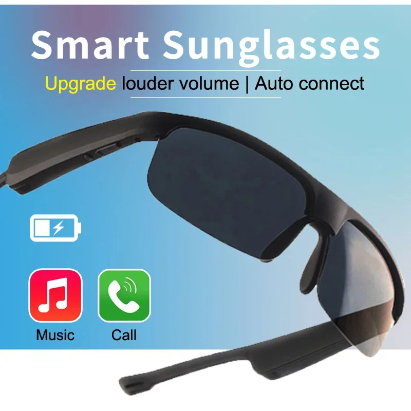 Upgraded smart Bluetooth sunglasses multifunctional sunglasses wireless TWS headphones black technology for men and women music