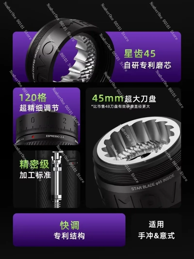 Manual Coffee Grinder Portable Hand Coffee Bean Grinder Coffee Powder Tool Outdoor Travel  Grinder