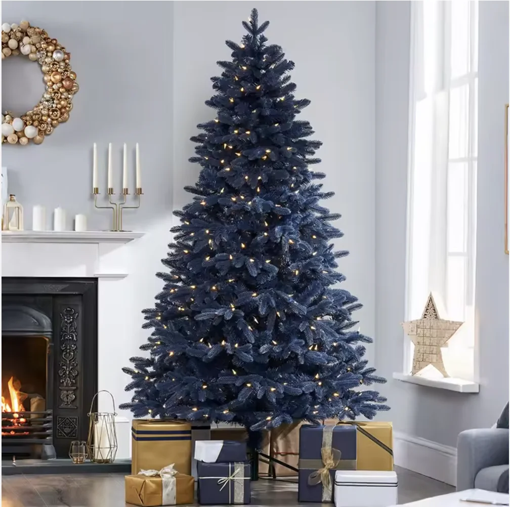 Factory Direct Personalized PVC Simulation Ecological Standing Indoor Artificial Christmas Tree With LED Lights