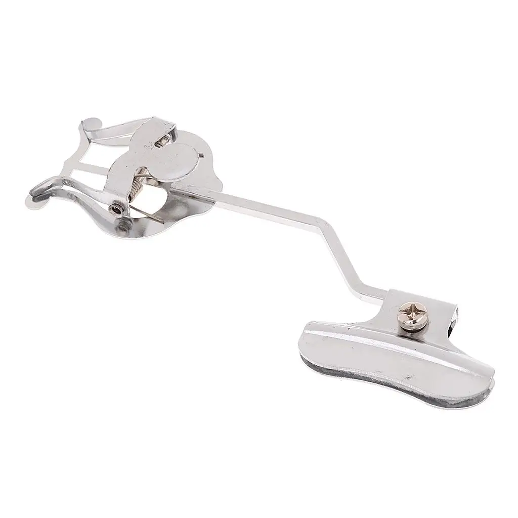 Silver Trumpet Marching Clamp-on Lyre Durable Plating Music Sheet Clip for Marching Band Instrument