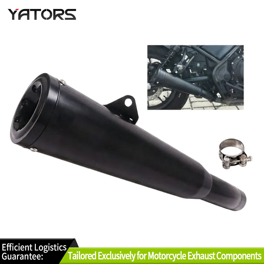 

Exhaust Systems Slip For Honda Rebel 500 300 CM500 CM300 2017-2021 Black Exhaust Mid Tail Pipe Exhausts Pipes