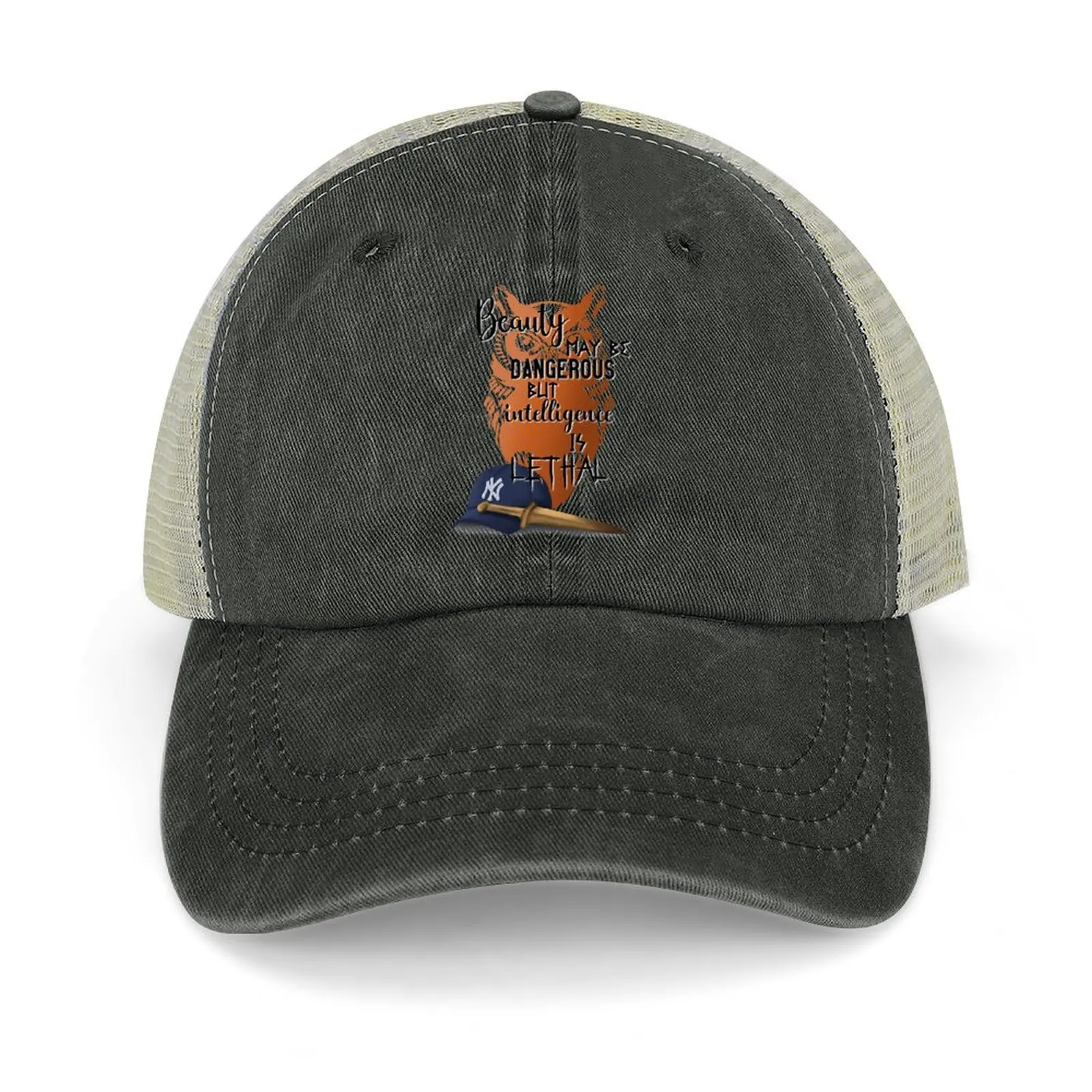 

Intelligence is lethal - percy jackson quotes Baseball Cap sun hat Beach Outing derby hat Designer Man Women's