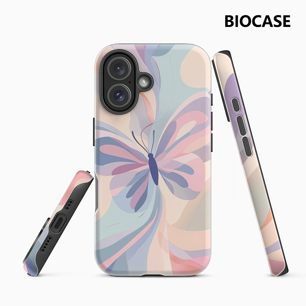 

Чехол для телефона Pastel Butterfly IPhone17 Must-Haves для IPhone 17, 16, 15, 14, 13, 12, 107 Pro Max Plus, двухслойная задняя крышка