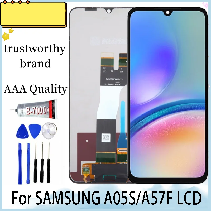 

ЖК-дисплей 6,7 дюйма для Samsung A05s, сенсорный экран с дигитайзером в сборе, Замена для Samsung A05s A057, ЖК-дисплей с рамкой