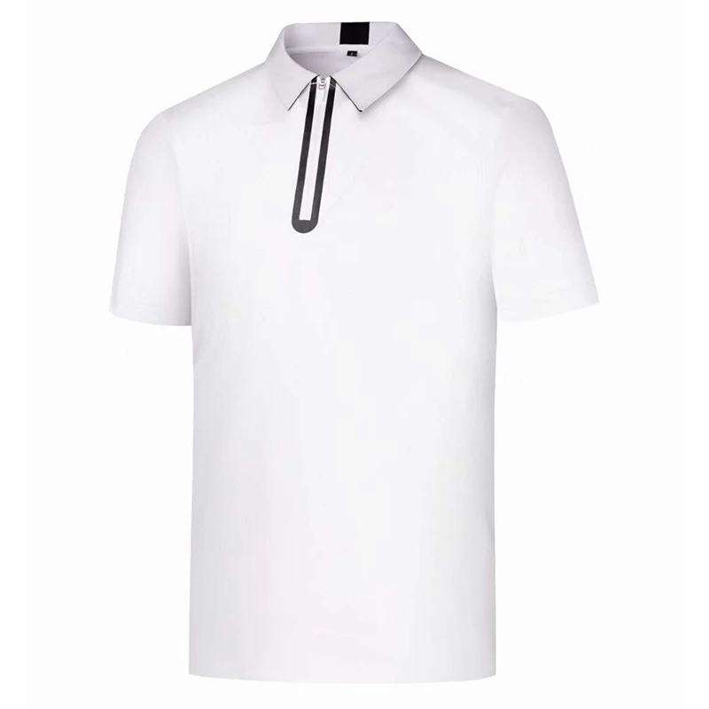 

Men's Golf Outdoor Quick Drying Sports Shirt Summer New Logo Free Short sleeved T-shirt Half Zipper Versatile POLO Top