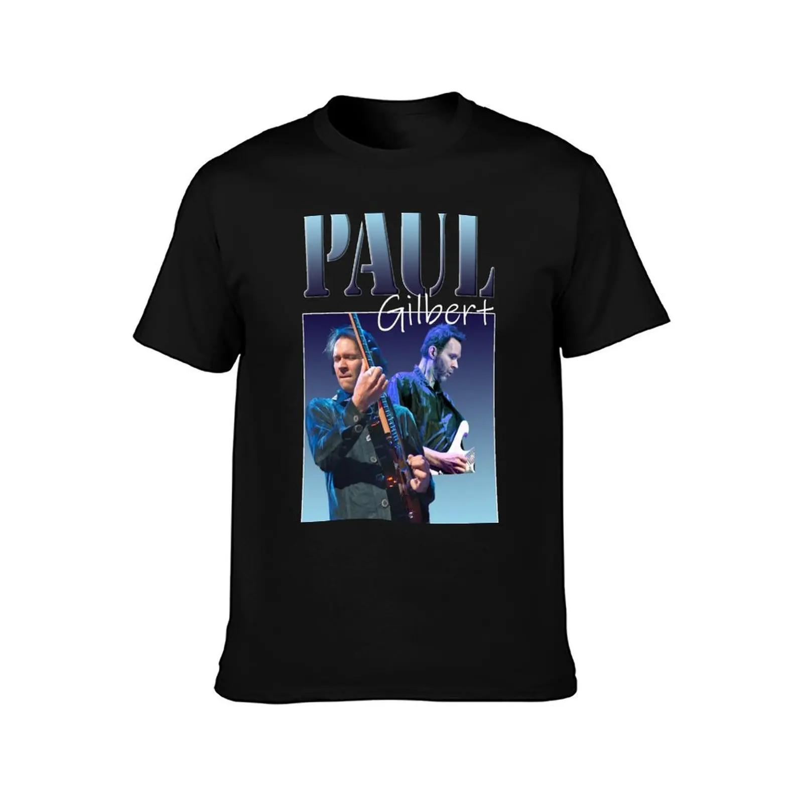 Paul Gilbert Classic T-Shirt Summer Casual Cotton Tee Oversized Streetwear Tops Vintage Graphic Print Loose Fit Short Sleeve