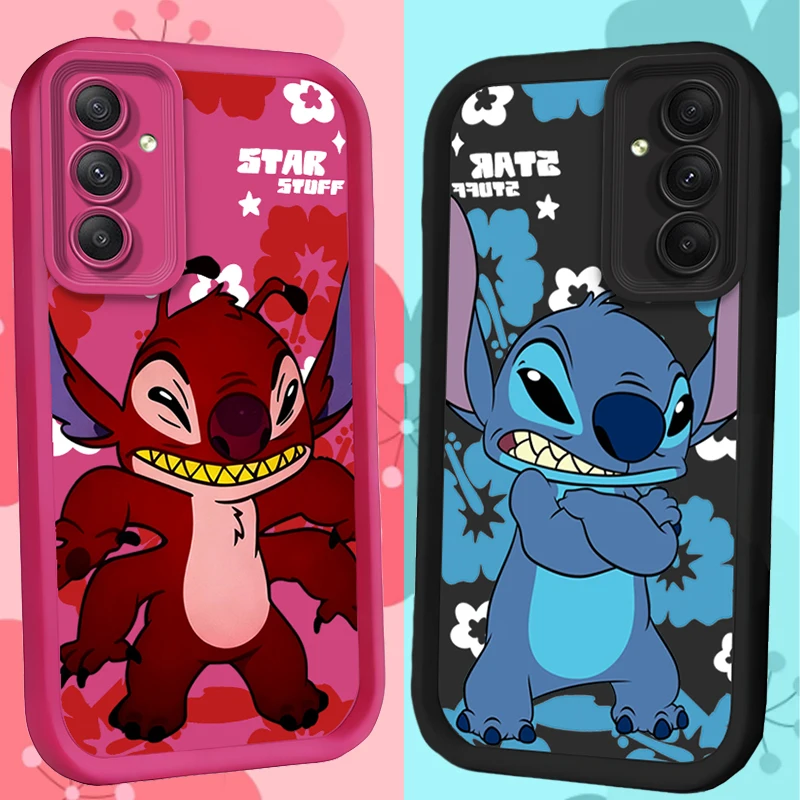 Reuben ستيتش الملاك ليروي حافظة لهاتف سامسونج جالاكسي A54 A05 A05S A34 A24 A14 A53 A33 A23 A13 A52 A52S A71 A51 A31 A50 الغطاء الخلفي