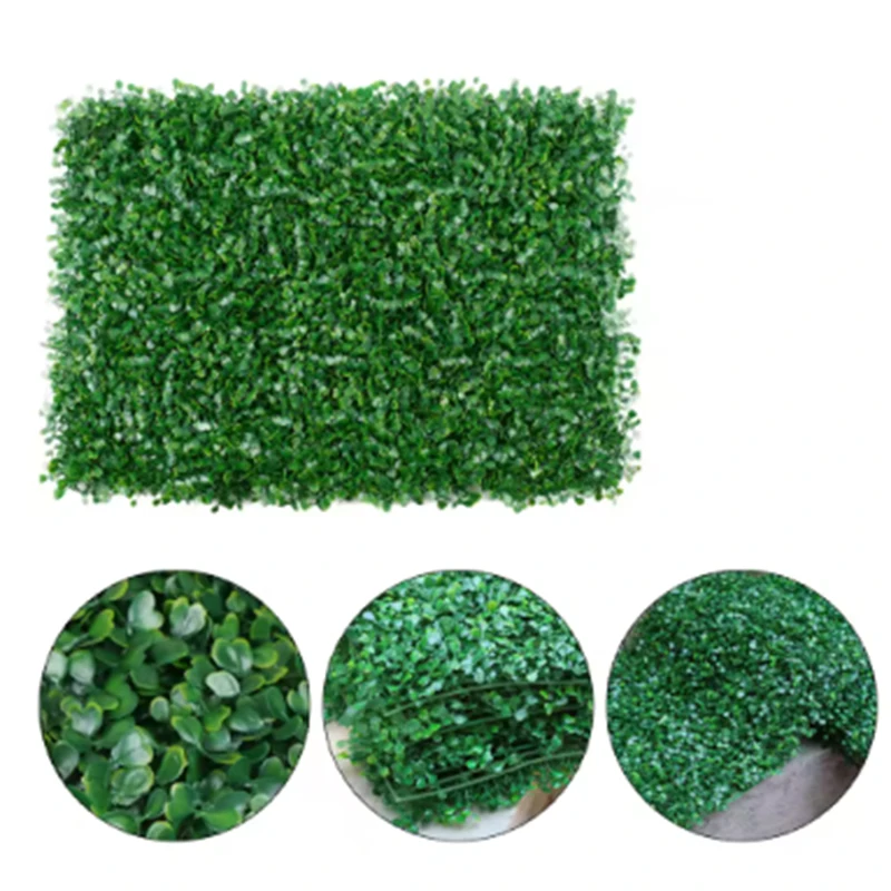 1pc/2pcs Künstliche Pflanzen Wände Laub Hedge Gras Matte Grün Panels Zaun Home Decor Gefälschte Pflanzen garten Simulierte Rasen