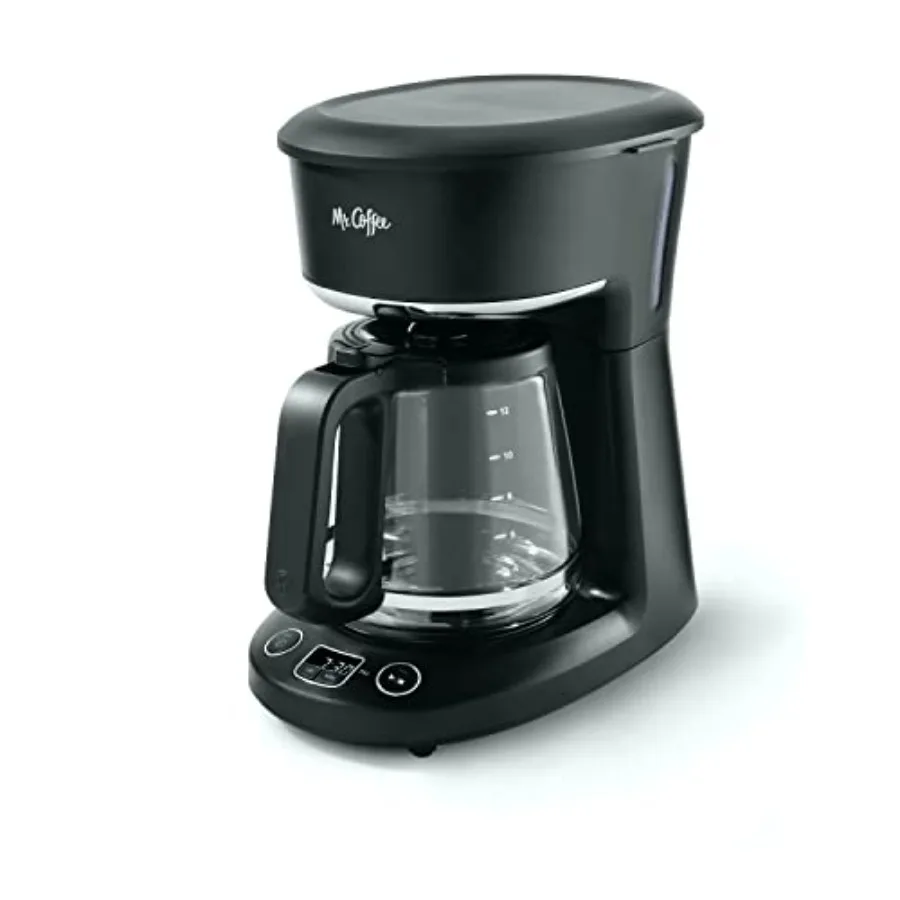 

Программируемая кофеварка на 12 чашек, функция "Заварить сейчас или позже", черная