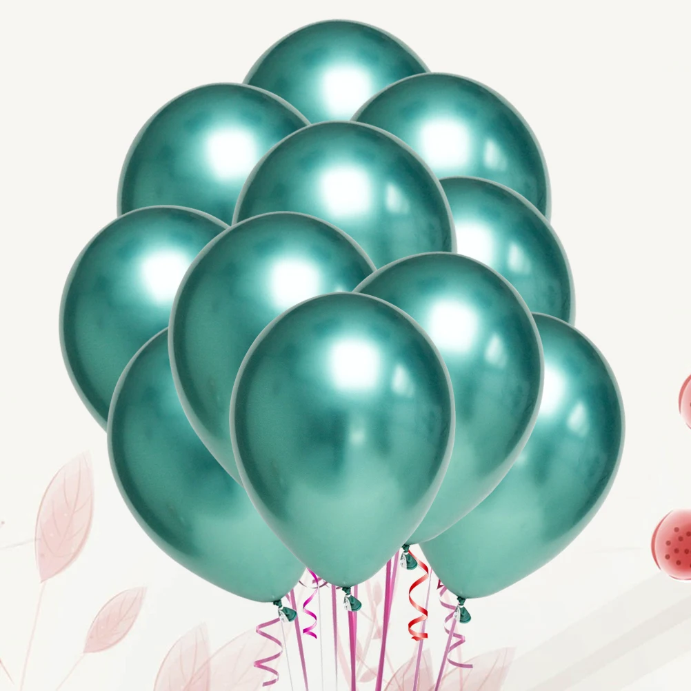 

50Pcs Metallic Color Thick Latex Balloons 10 Inches for Party Decorations Festival Balloons Set Wedding Gathering Supplies