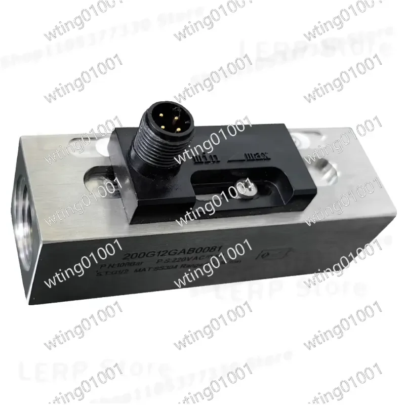 for Piston Flow Switch Stainless Steel Adjustable Water Coolant Sensor Detects Interruption in Circulating Cutting Fluid