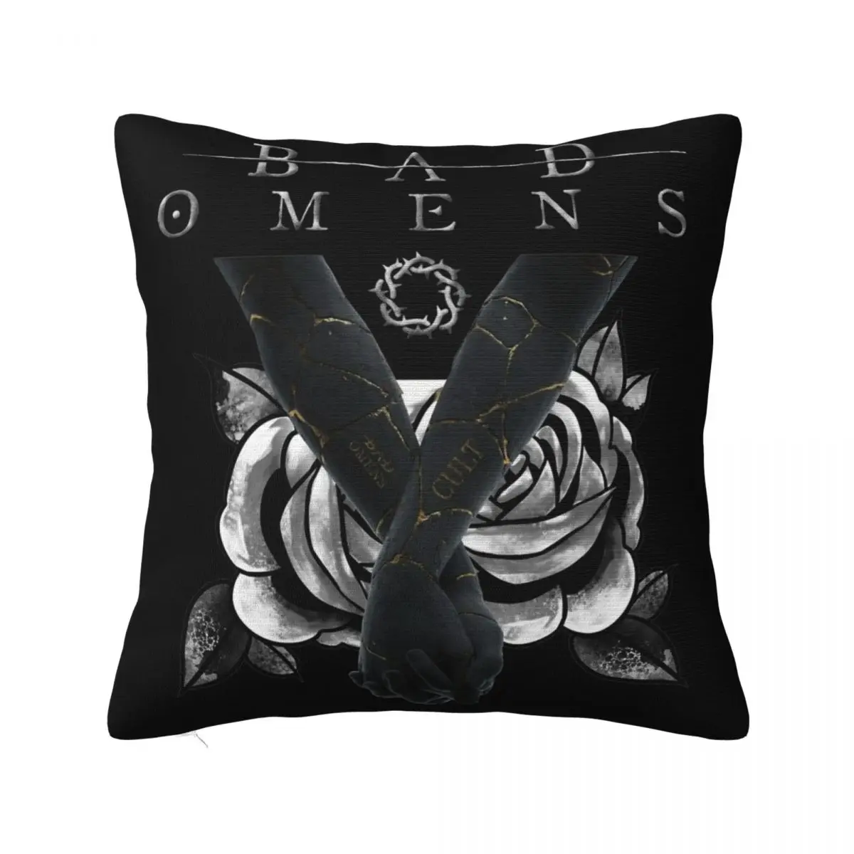 Y2K Bed Fade Reaper Bad Omens SingerDecorations Pillowcase Accessories Pillow Cover Square Multi Size