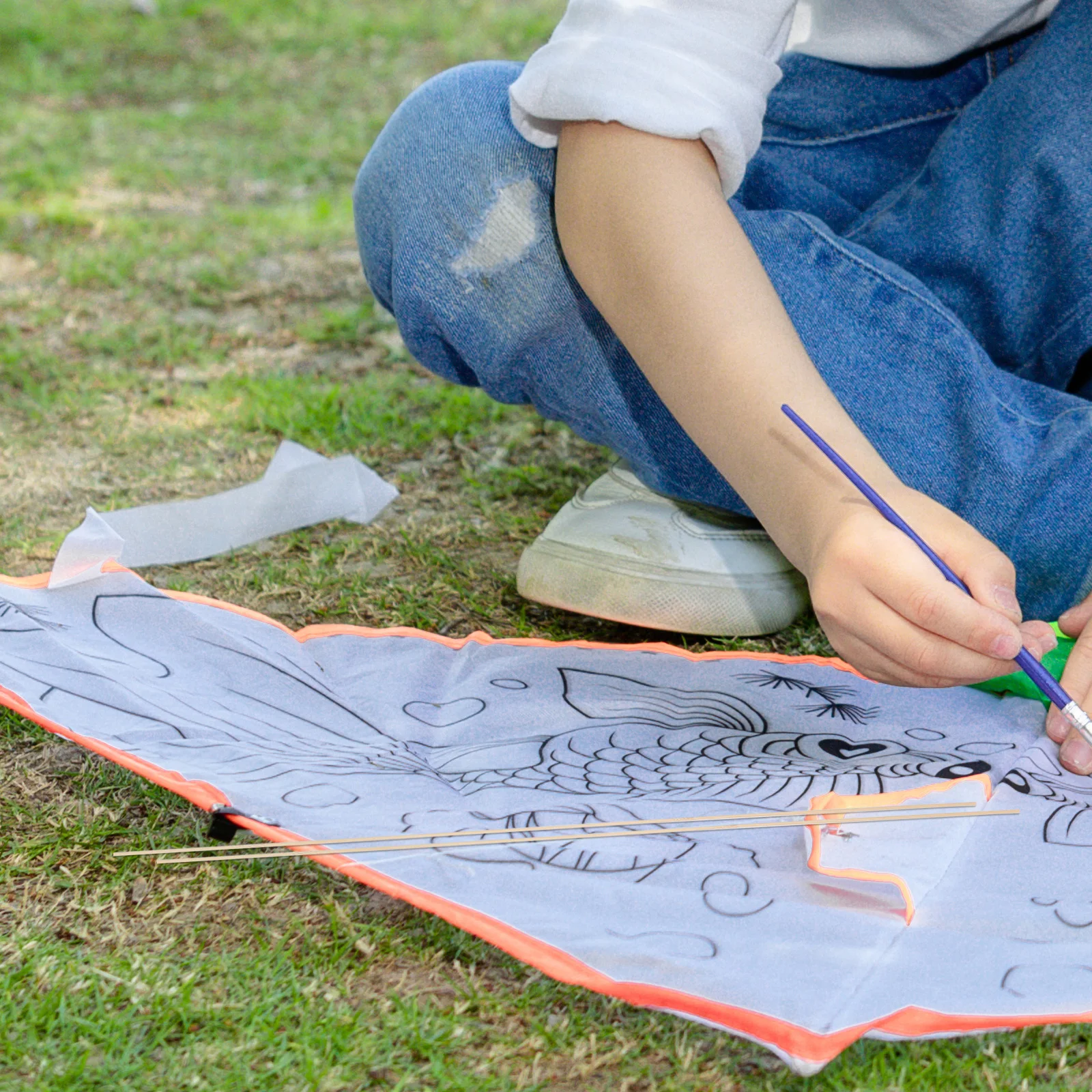 20 piezas tiras de bambú para palitos de cometa, manualidades, jaulas para pájaros, actividades para niños, pasadores de madera, postes finos, suministros para manualidades, juguetes al aire libre