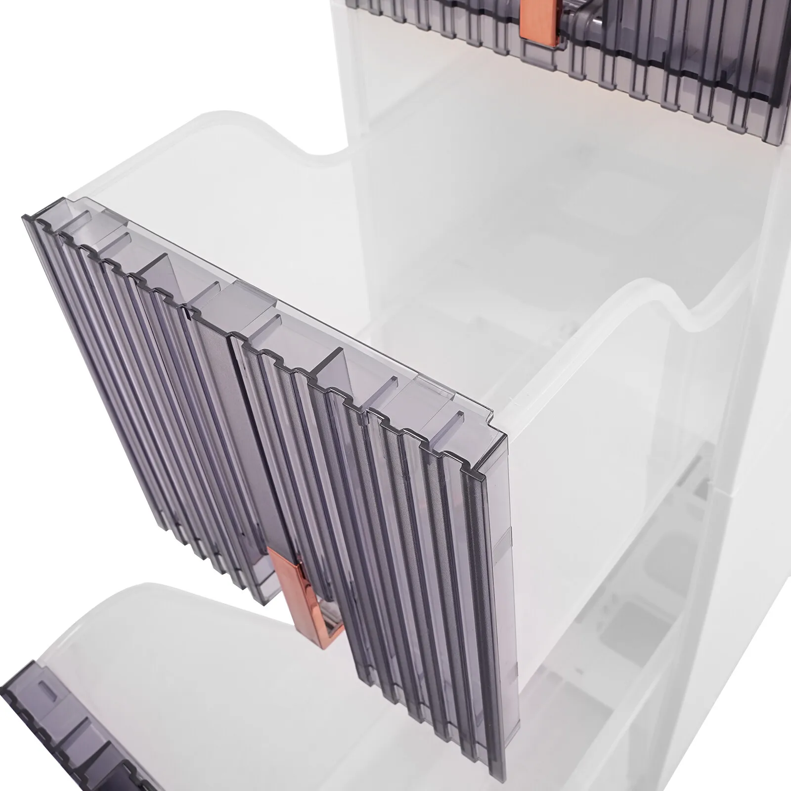 5 طبقات خزانة أرضية الحمام 8.7*15*37.6in خزانة تخزين ضيقة الدائمة حامل ورق المرحاض