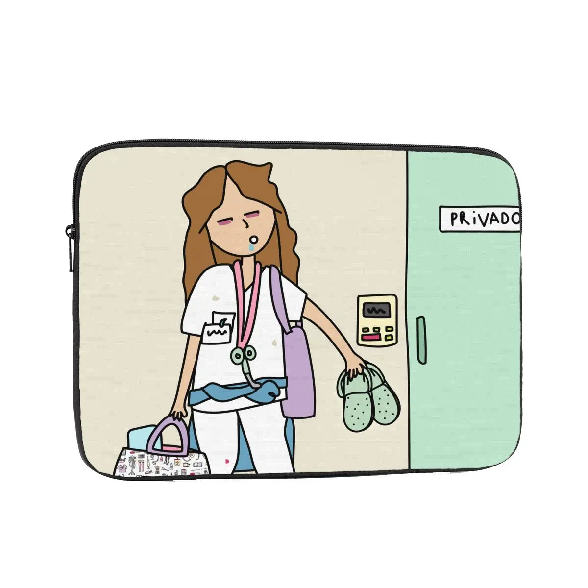 

Enfermera En Apuros Laptop Bag Case for Macbook Air Pro 12 13 15 17 Inch Notebook Sleeve Case Nurse Medicine Shockproof Case Bag