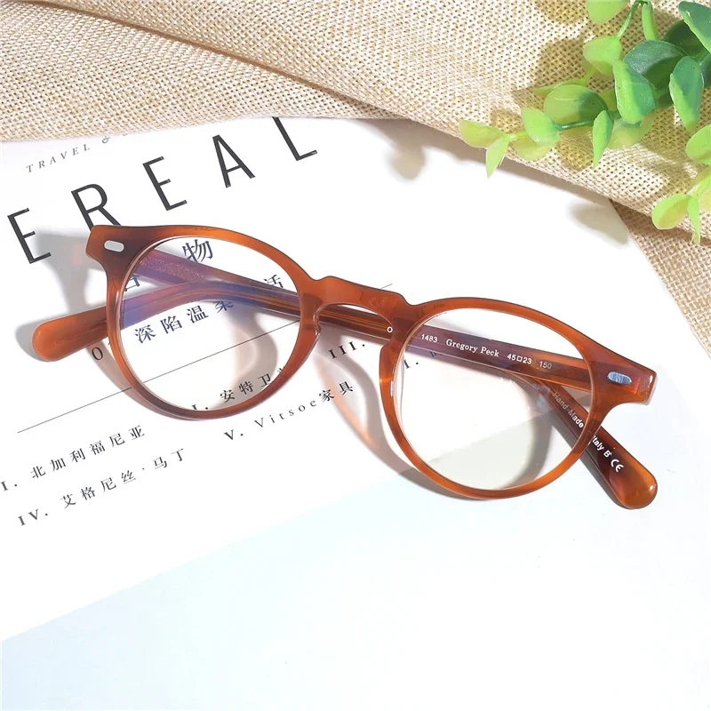 Retro Vintage Glasses Optical frame OV5186 Oval Eyeglass Frame Gregory Peck Decoration Spectacle Myopia frame oculos de grau